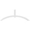 Ekena Millwork Archdale Architectural Grade PVC Gable Bracket, 84"W x 31 1/2"H x 4"D x 4"F, 9/12 Pitch GBP084X32X0404ARC00 - alternate 5